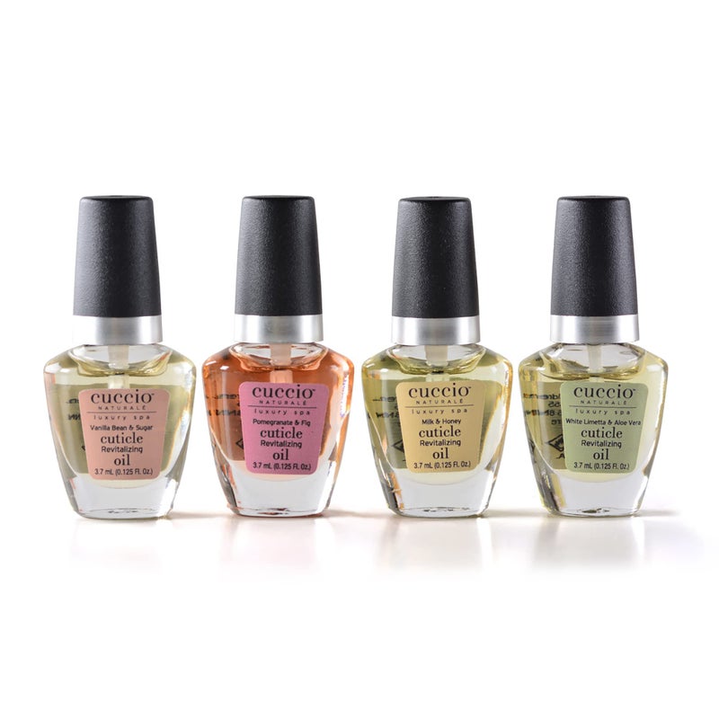 Cuccio Naturale Mini Cuticle Revitalizing Oils - Hydrating Repair for Dry Skin & Nails - Paraben & Cruelty-Free, Spa Fragrances - 4 pc - Image 2