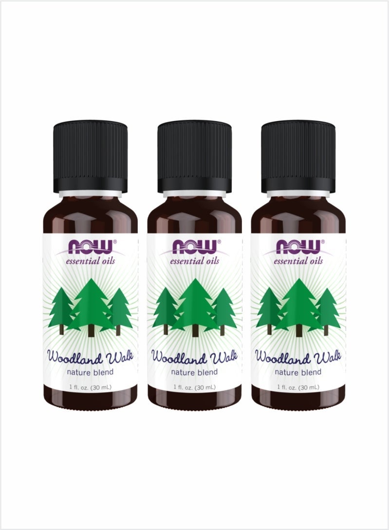 Now Essential Oils Woodland Walk Nature Blend Oil – 30ml (Pack of 3)