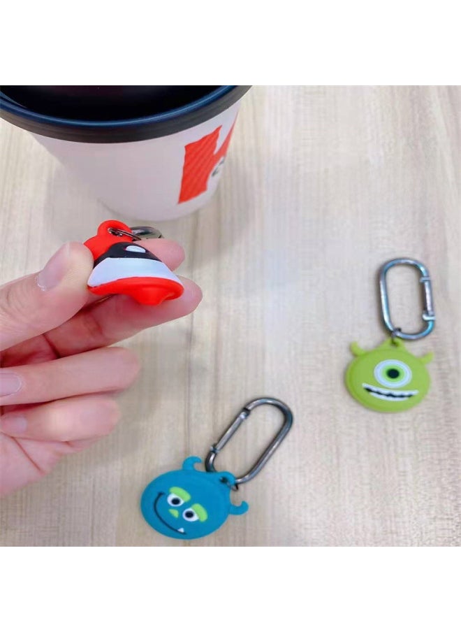 Generic - Suitable For Airtags Apple Location Tracker Hair Monocular Silicone Protective Case Airtags Anti-lost Keychain-Color:Captain - Image 1