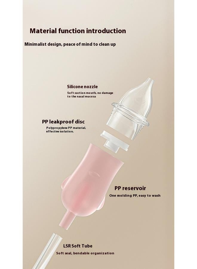 Baby Nasal Aspirator & Portable Hand Puller Nose er, Strong Suction Nose Cleaner| Easy to Operate | Reusable | Easy to Carry & Soft Silicone , Negative Pressure Principle - Image 3