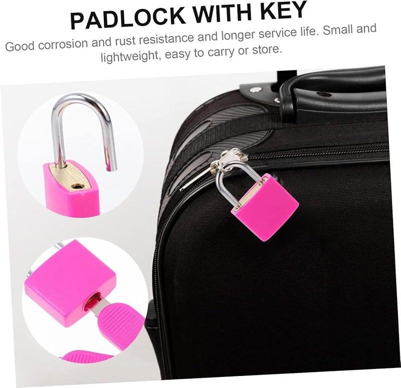 ARTIBETTER 18 Pcs Padlock with Key Travel Lock for Suitcases Diaries Lightweight Set of 3 - Image 5
