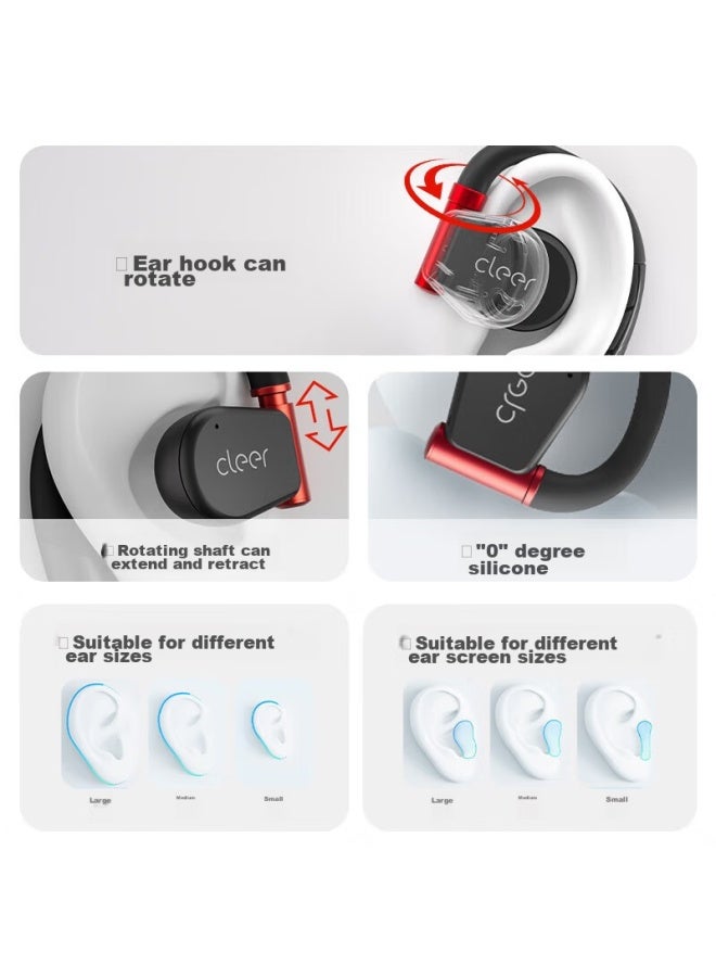 Cleer Arc3 Pro Non-in Open-ear Ai Smart Heart Rate And Blood Oxygen Monitoring Wireless Bluetooth Sports Earphones Compatible With Huawei, Apple, Xiaomi, Starry Black - Image 3