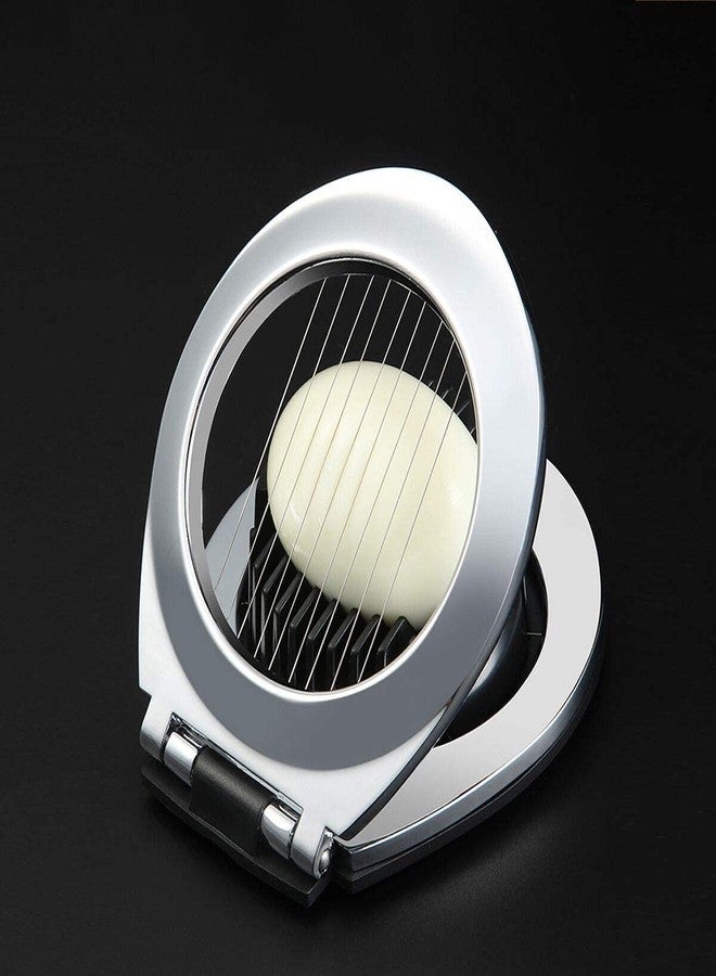 SWETON 3 in 1 Egg Slicer, Egg Cutter Egg dicer for Boiled Eggs -Stainless Steel Wire with 3 Slicing Styles - Image 3