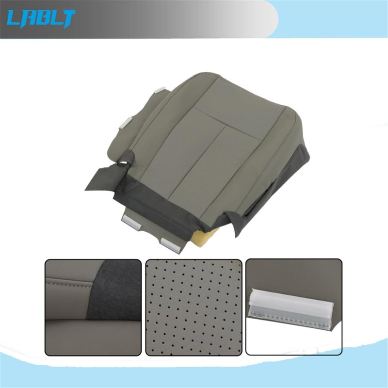 LABLT Gray Leather Seat Cover Replacement for Ford Expedition 2007-2015 - Image 2