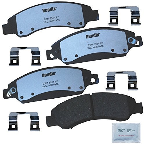Bendix Fleet Metlok PBD1092 Semi-Metallic Front Brake Pads for Select Models Cadillac Escalade,Escalade ESV,EXT,Chevrolet Avalanche,Silverado 1500,1500 Classic,Suburban Tahoe,GMC Sierra Yukon,Yukon XL - Image 1