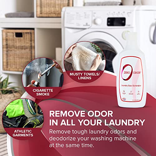 Zero Odor – Laundry Odor Eliminator - Permanently Eliminate laundry Odor – Patented Molecular Technology Best For Clothes, Towels & Linens, Shoes, Bags, Etc. - rinse and refresh Again, 16oz (3-Pack) - Image 3