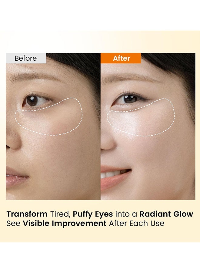 EELHOE Bio-Collagen Eye Patches 30 Pairs, Under Eye Patches For Dark Circles, Puffiness, Fine Lines, With Vegan Collagen, Hyaluronic Acid, Niacinamide, Vitamin E, Hydrating, Anti-Aging, Reduce Fine lines, Wrinkles, Mask For Puffy Eyes, Eye Bags, Dark Circles - Image 2