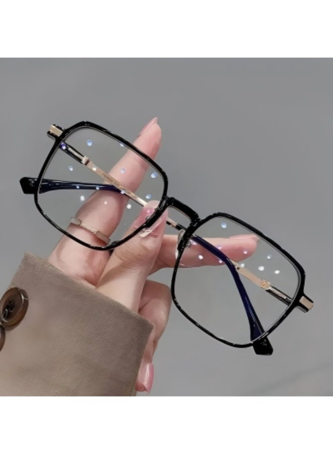 سينت هاوس نظارات حماية عصرية من Ocean - عدسات شفافة، إطار خفيف الوزن ومتين، مناسب للقيادة والأنشطة الخارجية، تصميم عصري مستوحى من الطراز الأوروبي، نظارات أنيقة، نظارات عصرية، نظارات فاخرة، احترافية أنيقة، عدسات عالية الجودة، مناسبة للاستخدام اليومي (مع حافظة نظارات). نظارات واقية من الضوء الأزرق. - Image 1