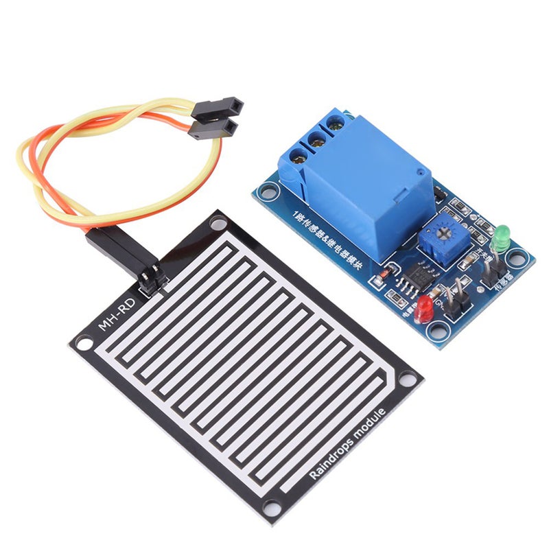 12V Raindrops Controller Module Rain Foliar Leaf Moisture Sensor Relay Switch - Image 1