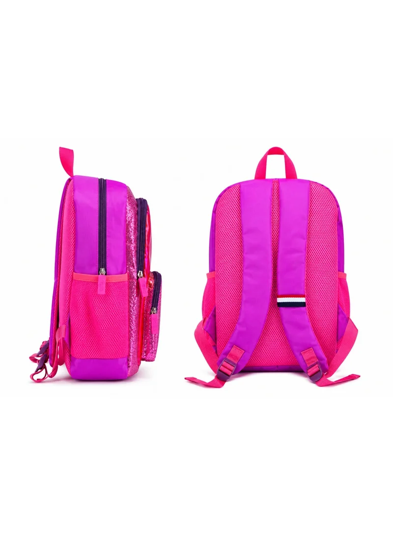 U.S. Polo Assn. U.S. Polo Assn. Classic Berry Pink Statement Logo Backpack for School and Office MultiCompartment Bag for Campus
