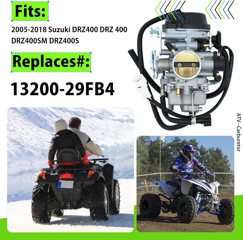 LEVANLIGHT DRZ400 Carburetor Kit with Filter for Suzuki DRZ400 Series (2005-2018) - Image 2