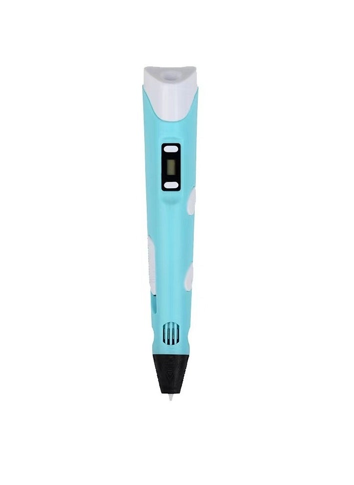3D printing pen with display - includes 3D pen, PLA filaments in multiple introductory colors, template book + charger, unleashing children's graffiti nature
