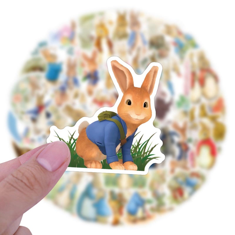 LTZSTONE Peter Rabbit Stickers Pack (55PCS) Decals for Laptops Water Bottles Toys and Gifts for Teens,Girls,Perfect for Laptop,Hydro Flask,Phone,Skateboard,Travel| Extra Durable Vinyl - Image 3