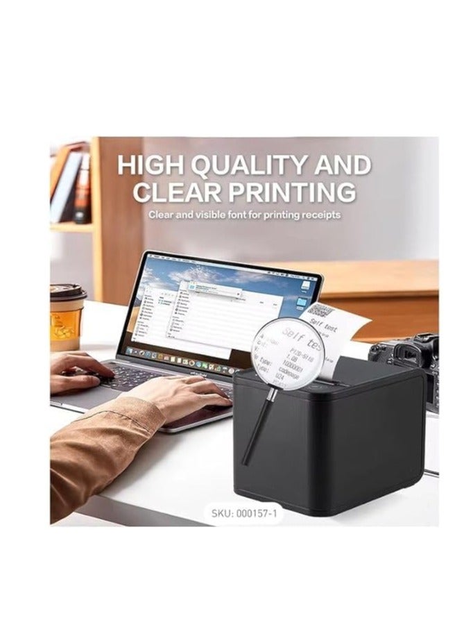 USB and Network 80mm Resetable Print Width Thermal Printer, Monochrome, xp-80t  - Image 2