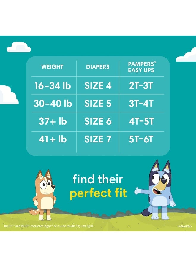 Pampers Training Pants - Easy Ups Boys & Girls Bluey - Size 5T-6T, 84 Count, Children's Potty Underwear - Image 3