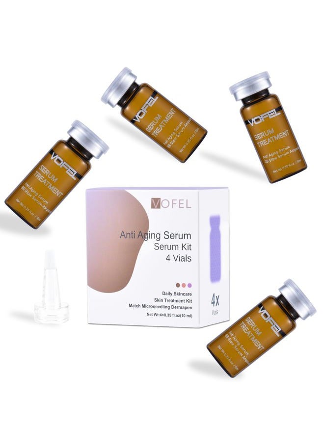Vofel Anti Aging Serum With Hyaluronic Acid For Microneedling Bb Glow Starter Kit Ampoules Face 0.35 Oz 4 Vials - Image 1
