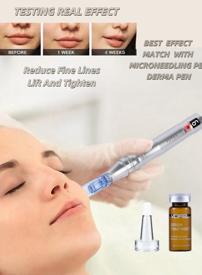 Vofel Anti Aging Serum With Hyaluronic Acid For Microneedling Bb Glow Starter Kit Ampoules Face 0.35 Oz 4 Vials - Image 3