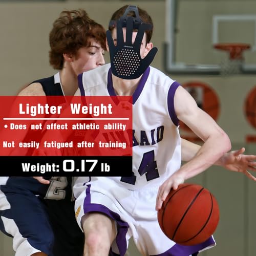 bibahala Headgear Blocking Guards Basketball Defensive Mask 2nd Generation 3D Eye-Blocking Shooting Dribble Mask Guard Shooter Jump Shot Basketball Associates Training Equipment (Shooting Style) - Image 3