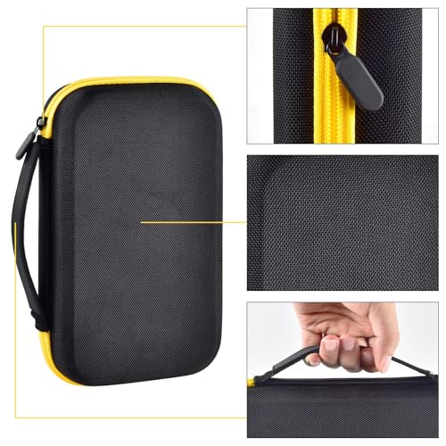casmilee Case for Klein Tools VDV500-705/VDV500-820/VDV500-063 Wire Tracer Tone Generator & Probe Kit Continuity Tester, Universal Storage Bag for Ethernet, Telephone, Speaker, Coax, Video, Cable Toner -Yellow - Image 4