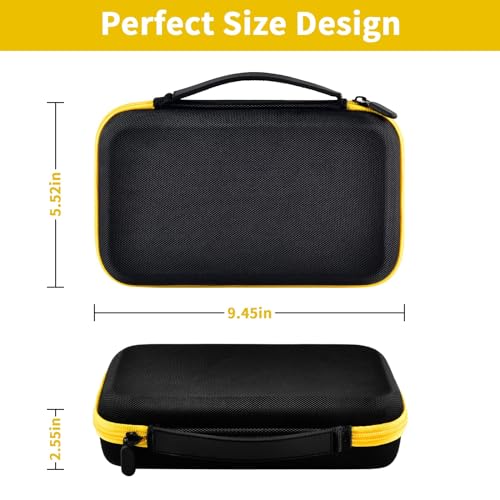 casmilee Case for Klein Tools VDV500-705/VDV500-820/VDV500-063 Wire Tracer Tone Generator & Probe Kit Continuity Tester, Universal Storage Bag for Ethernet, Telephone, Speaker, Coax, Video, Cable Toner -Yellow - Image 5