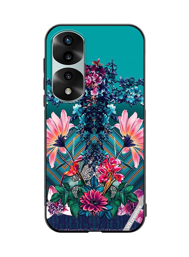 Protective Case Cover For Honor 70 Pro plus Flower Design Multicolour