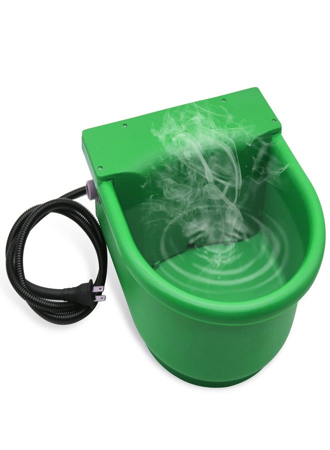 Abustle pig Automatic Heated Horse Waterer Bowl, 4L Large Capacity Farm Heated Water Bowl Constant Temperature Dispenser with Float Control for Pet Dog Goat Chicken and Other Animals,Outdoor Thermal-Bowl - Image 1