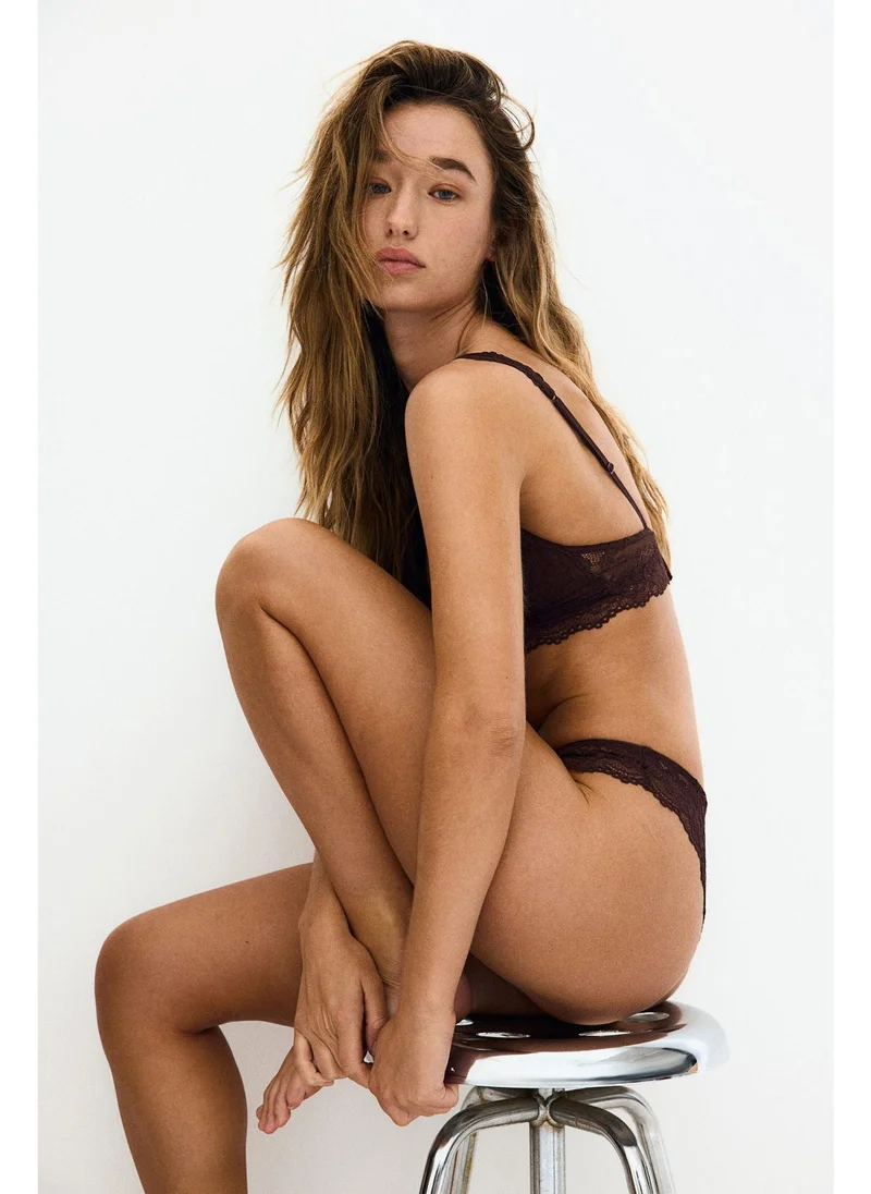 H&M 2-pack lace Brazilian briefs