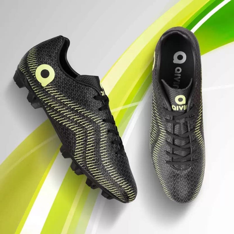 Aivin Rattle Snake Football Stud | Lightweight Comfort & Maximum Grip | Best for Competitive Soccer Players | Sports Cleats | Football Footwear (Black, UK Footwear Size System, Adult, Men, Numeric, Medium, 9) - Image 4