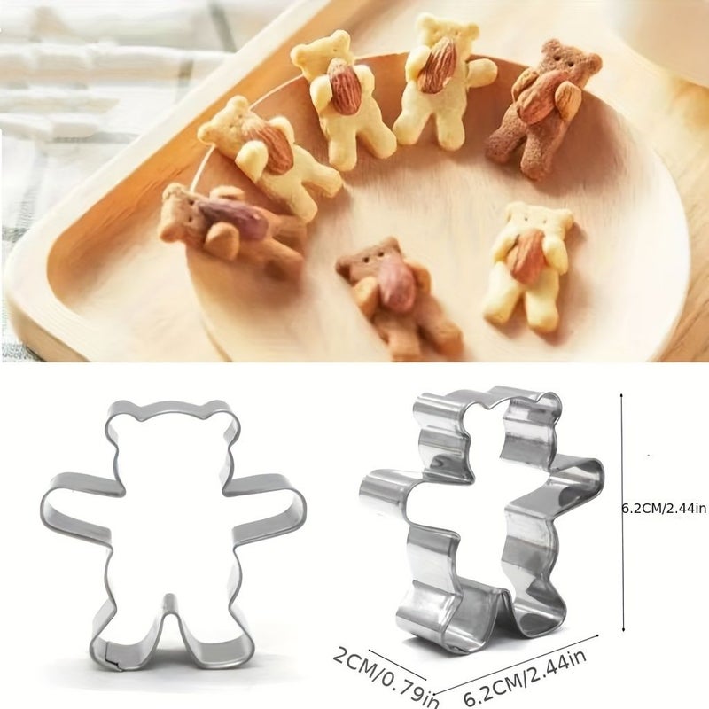 Hug Bear Cookie Cutter Biscuit Diy Tool For Gingerbread Kids Baking - Image 4