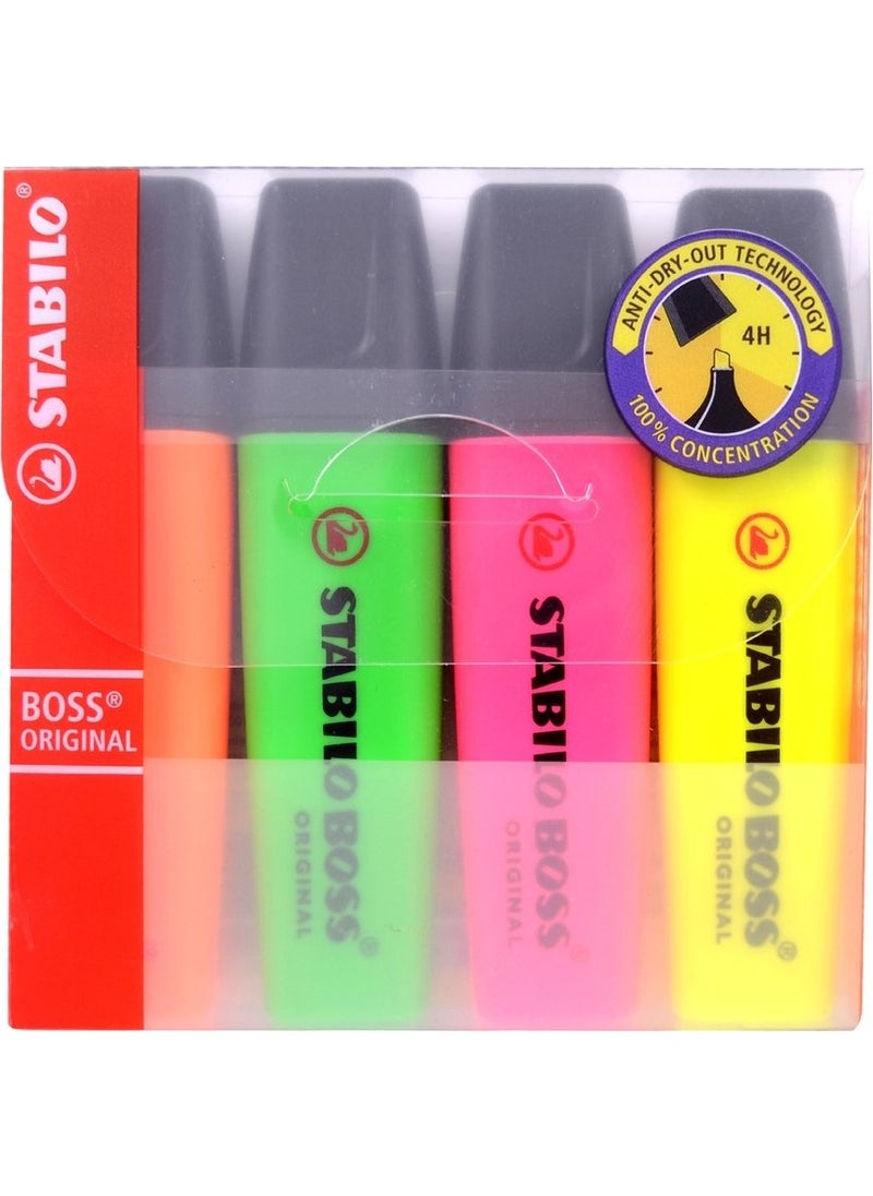 STABILO Boss Highlighter 4 Pack 70 4 