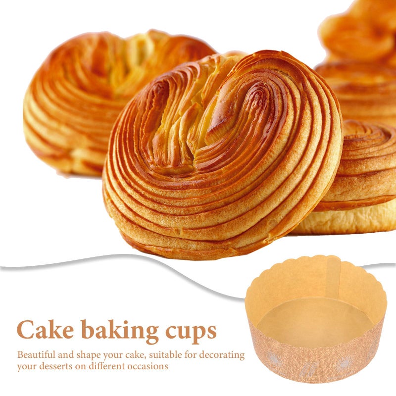 Large 14cm Greaseproof Paper Cupcake Holders 100pcs for Muffins Desserts Party Home Baking - Image 4