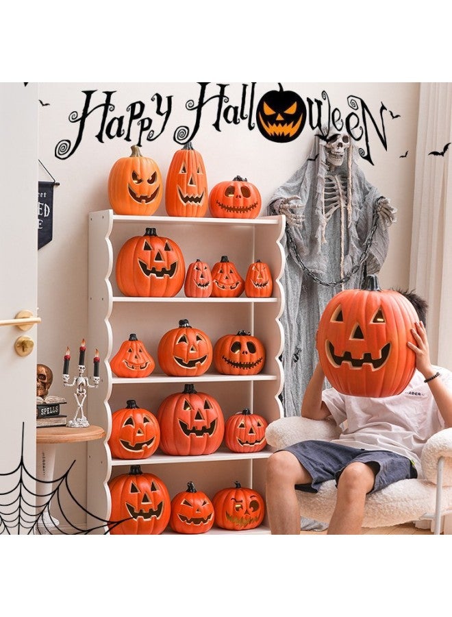 Loquat Decorations Pumpkin Lantern Decorations Theme Scene Arrangement Children's Props Dress Up Ornaments-Color:Model M Comes With Battery Model By Default - Image 3