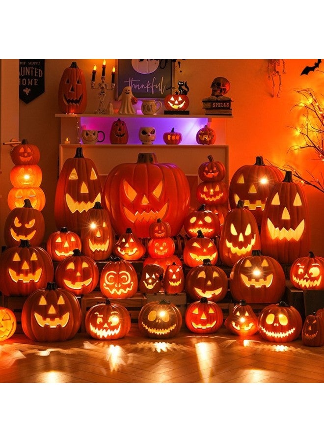 Loquat Decorations Pumpkin Lantern Decorations Theme Scene Arrangement Children's Props Dress Up Ornaments-Color:Model M Comes With Battery Model By Default - Image 5