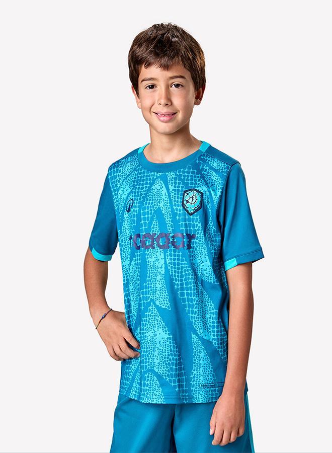 DECATHLON Kids' Short-Sleeved Football Shirt Viralto Roarrr Snake Stripey / - Image 1