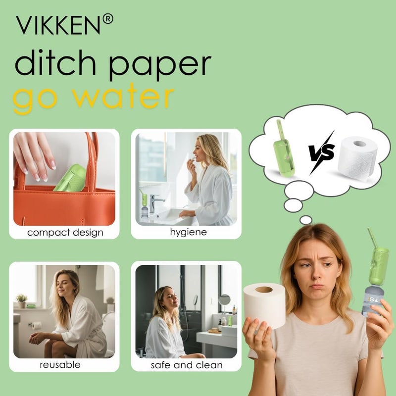 VIKKEN Store ® 250ml iGo X Portable Travel Bidet USB-Type C Rechargeable Electric Mobile Handheld Ultra Strong Water Spray Personal Hygiene Self Care for Men & Women - Image 4