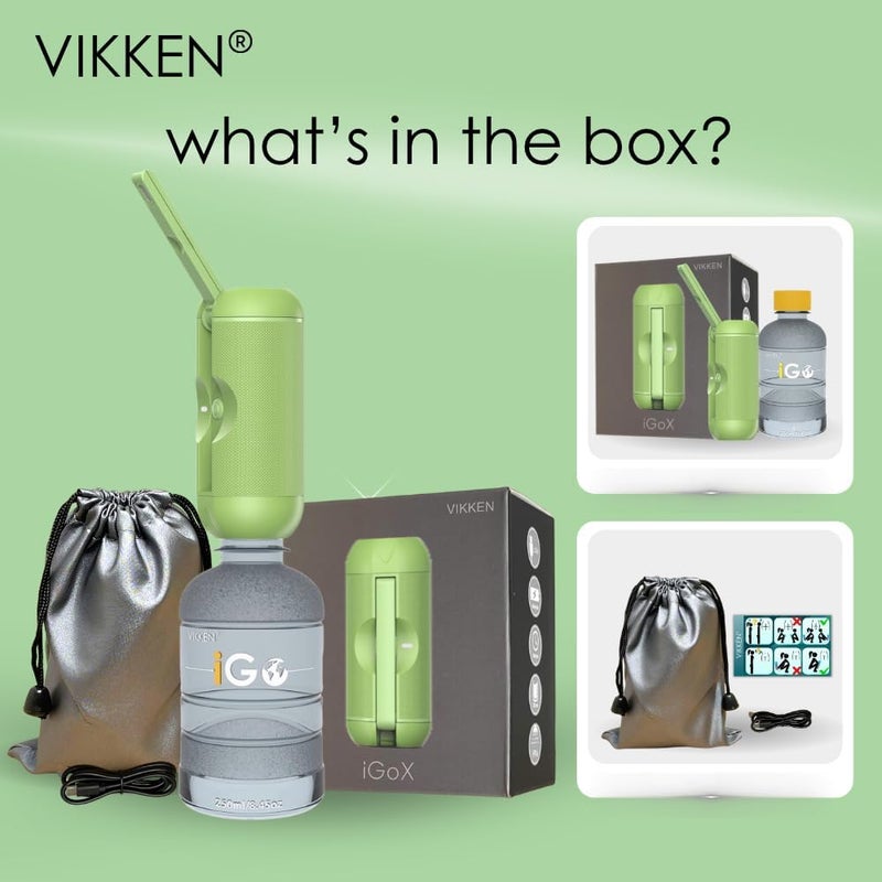VIKKEN Store ® 250ml iGo X Portable Travel Bidet USB-Type C Rechargeable Electric Mobile Handheld Ultra Strong Water Spray Personal Hygiene Self Care for Men & Women - Image 5