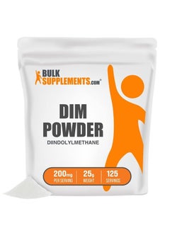 BULKSUPPLEMENTS.COM DIM Powder (Diindolylmethane) - DIM Supplement for Liver Support - Gluten Free, Soy Free Powder - 200mg per Serving, 125 Servings (25 Grams - 0.88 oz)  - Image 1