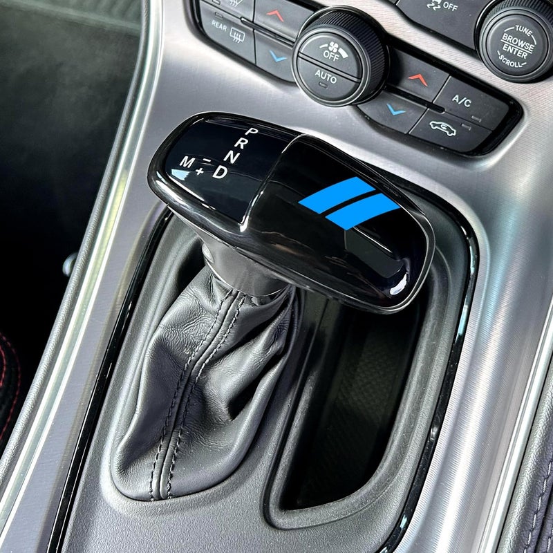 REMOCH Gear Shift Knob Head Cover for Dodge Charger, Challenger, and Durango (2015-2026) - Blue Trim - Image 3
