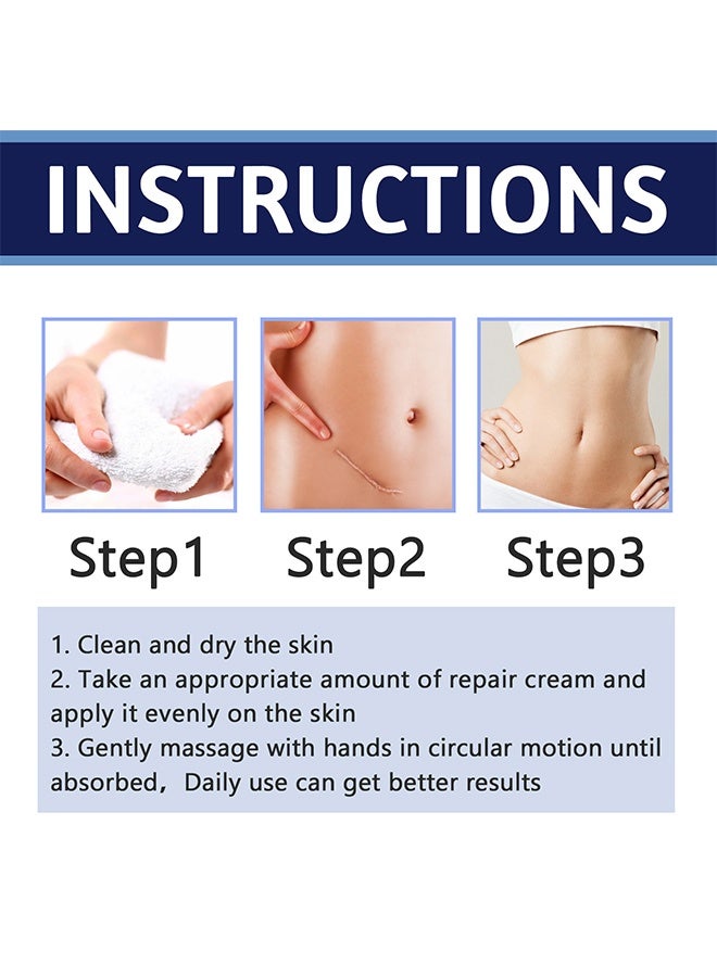 إيلهو كريم إزالة الندوب بمركب ديميثيكون 2% تأثير سريع للندوب الجديدة والقديمة الناتجة عن الحمل والحروق وندوب العمليات لإصلاح الجلد التالف وتغذية وتفتيح البشرة 50 مل - Image 4