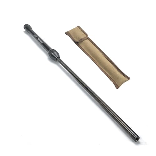 camping moon Campingmoon Stainless Steel Camping Blow Fire Tube by Mouth Telescopic Campfire Tool Camping Accessories (Black) - Image 1