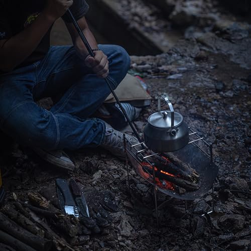 camping moon Campingmoon Stainless Steel Camping Blow Fire Tube by Mouth Telescopic Campfire Tool Camping Accessories (Black) - Image 4