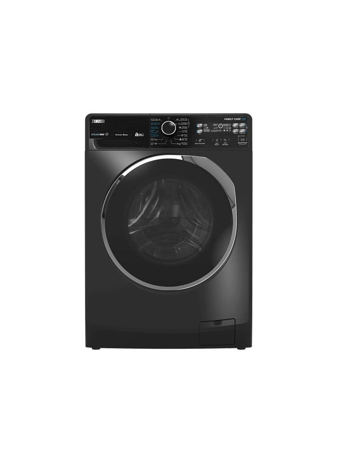 ZANUSSI Zanussi Steammax Inverter Washing Machine, 7 Kg, Black - ZWF7221BL7 