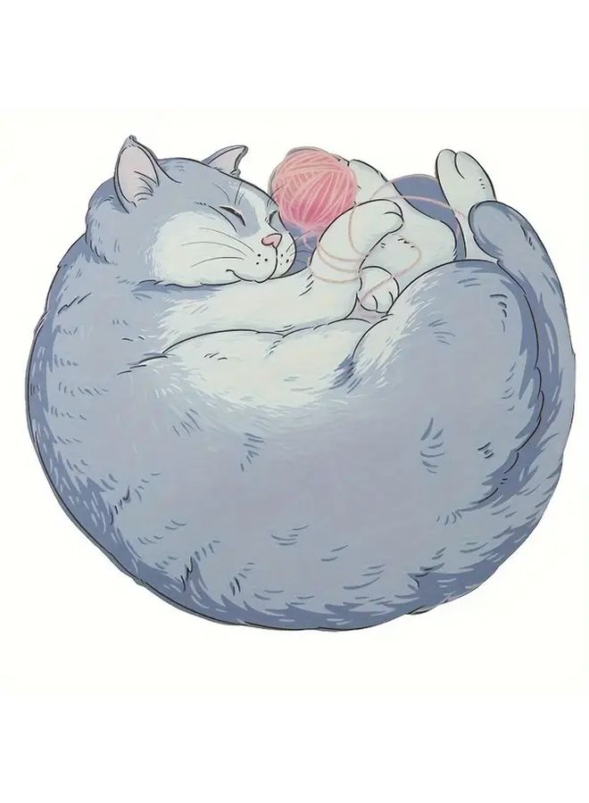 Blue Cat 3D Mouse Pad Thick Non Slip Waterproof Desk Mat Insulation Dining Table Gift - Image 3