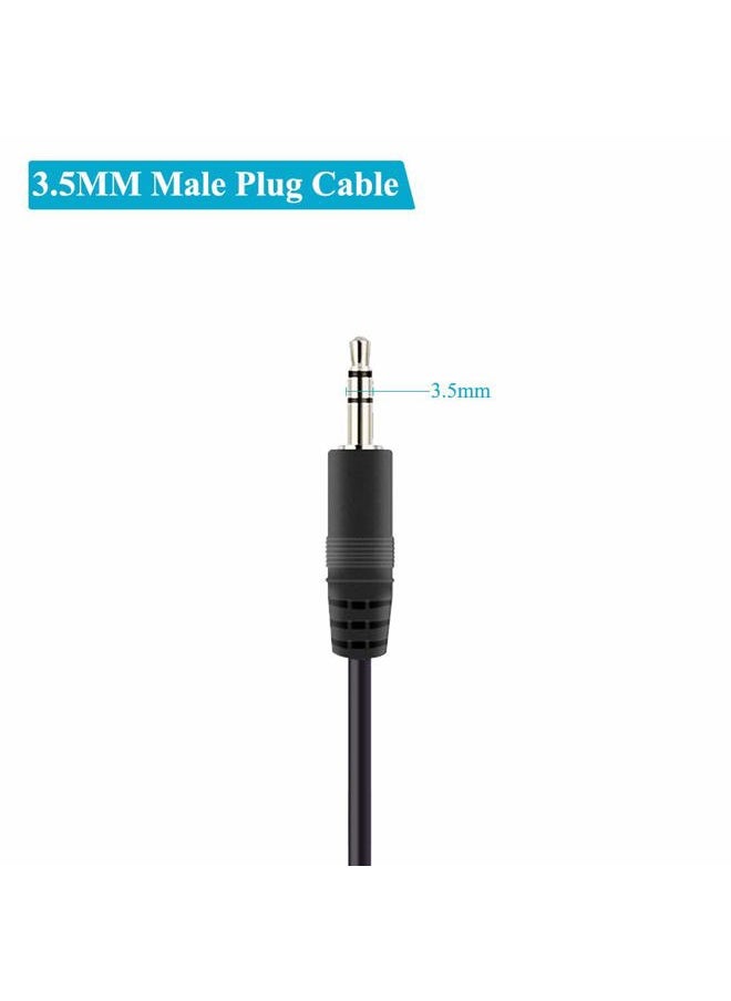 Fancasee - 6FT 3.5mm 1/8" to Speaker Wire TRS Stereo Male Plug to Bare Wire Pigtail 3.5mm Jack Connector Adapter Repair Audio Cable for Speaker Headphone Headset Earphone - Image 1