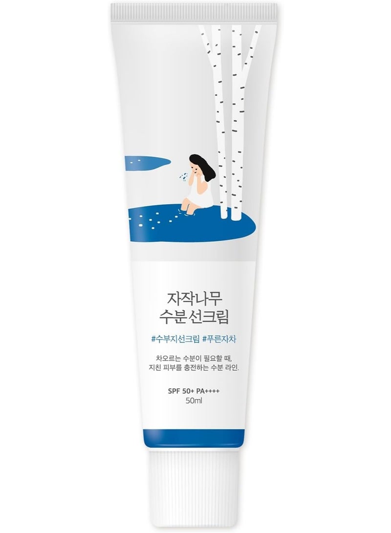 ROUND LAB Birch Juice Moisturizing UV LOCK SPF 50 | Glow Sunscreen for Daily Skincare, Non-toxic, UV Protection, Lightweight, Oil-Free, Organic, Korean Sunscreen (1.69 Fl Oz)