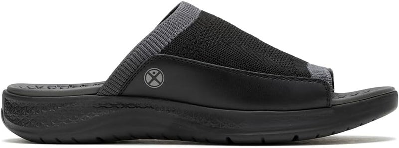 Hush Puppies صنادل سلايد سوداء - Image 2