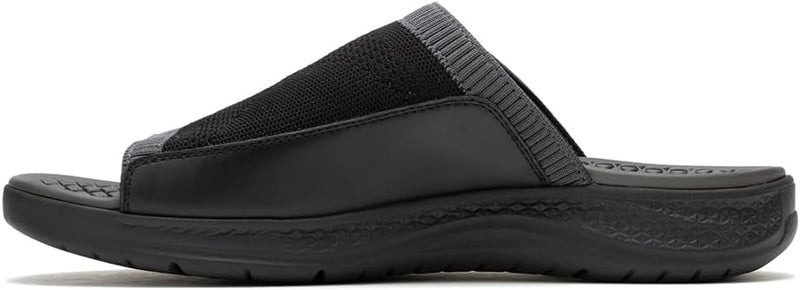 Hush Puppies صنادل سلايد سوداء - Image 3