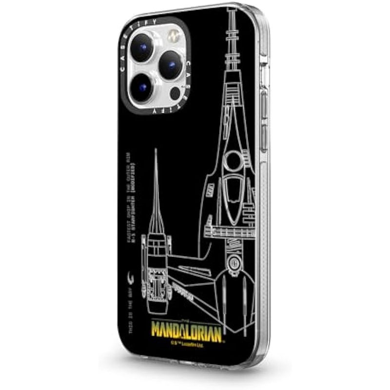 Casetify Clear iPhone 14 Pro Max Case 【Mandalorian Co-Lab/Not Yellowing / 6.6ft Drop Protection/Compatible with Magsafe】 - N-1 Starfighter - Clear - Image 5