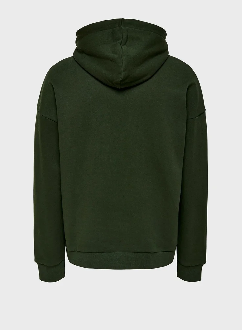 Only & Sons Slogan Hoodie