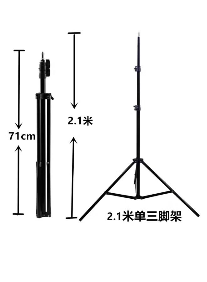 MAKS & CO. LED Photography Ring Light With Tripod Stand And Accessory Black/White/Grey - Image 2